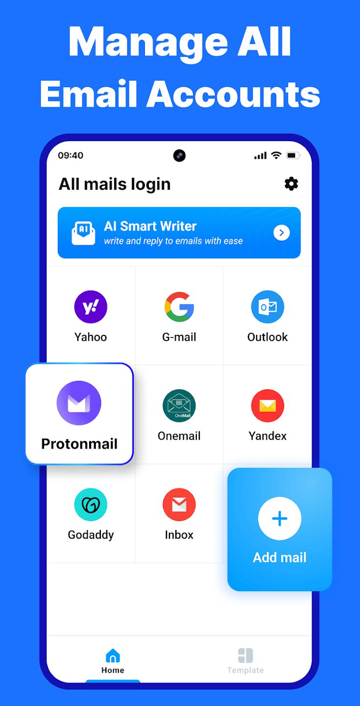 Email App Main Screen
